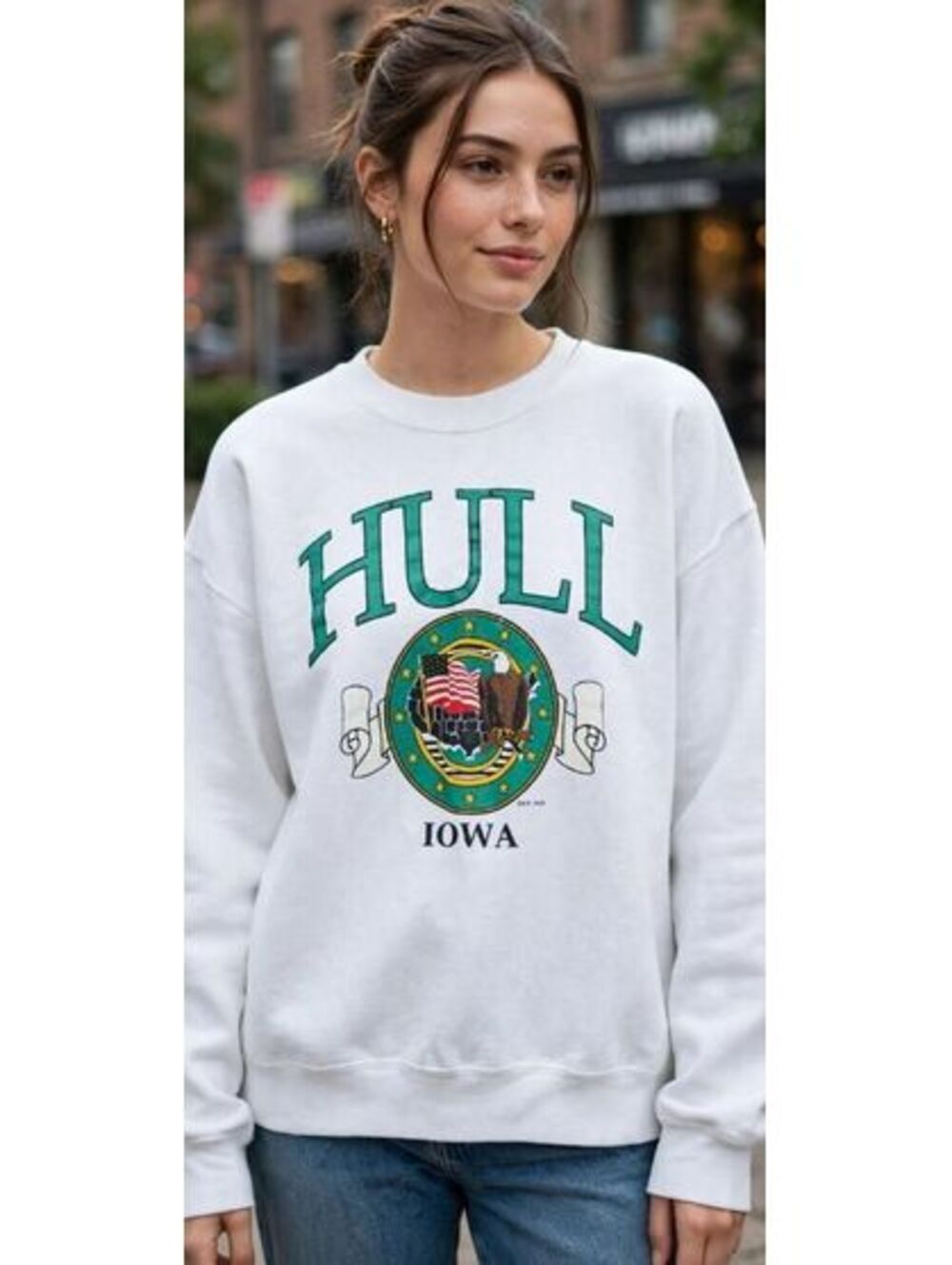 Hull Iowa 80s Vintage Crewneck